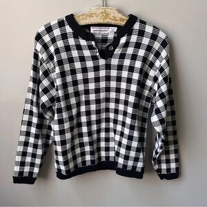 Vintage Westbound Gingham Sweater